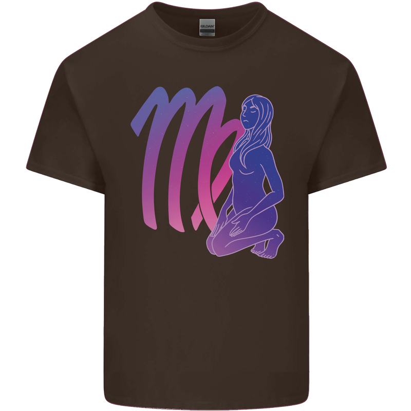 Virgo Woman Star Sign Zodiac Astrological Mens Cotton T-Shirt Tee Top Dark Chocolate