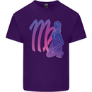 Virgo Woman Star Sign Zodiac Astrological Mens Cotton T-Shirt Tee Top Purple
