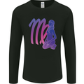 Virgo Woman Star Sign Zodiac Astrological Mens Long Sleeve T-Shirt Black