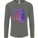 Virgo Woman Star Sign Zodiac Astrological Mens Long Sleeve T-Shirt Charcoal