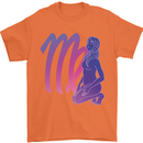 Virgo Woman Star Sign Zodiac Astrological Mens T-Shirt 100% Cotton Orange