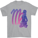 Virgo Woman Star Sign Zodiac Astrological Mens T-Shirt 100% Cotton Sports Grey