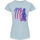 Virgo Woman Star Sign Zodiac Astrological Womens Petite Cut T-Shirt Light Blue