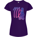 Virgo Woman Star Sign Zodiac Astrological Womens Petite Cut T-Shirt Purple
