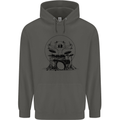 Virtruvian Drummer Funny Drumming Drum Childrens Kids Hoodie Storm Grey
