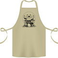 Virtruvian Drummer Funny Drumming Drum Cotton Apron 100% Organic Khaki