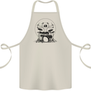 Virtruvian Drummer Funny Drumming Drum Cotton Apron 100% Organic Natural