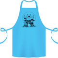 Virtruvian Drummer Funny Drumming Drum Cotton Apron 100% Organic Turquoise