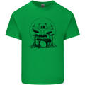 Virtruvian Drummer Funny Drumming Drum Kids T-Shirt Childrens Irish Green