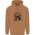 Virtruvian Drummer Funny Drumming Drum Mens 80% Cotton Hoodie Caramel Latte