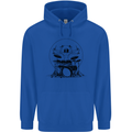 Virtruvian Drummer Funny Drumming Drum Mens 80% Cotton Hoodie Royal Blue