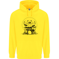 Virtruvian Drummer Funny Drumming Drum Mens 80% Cotton Hoodie Yellow