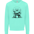 Virtruvian Drummer Funny Drumming Drum Mens Sweatshirt Jumper Peppermint