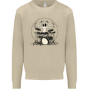 Virtruvian Drummer Funny Drumming Drum Mens Sweatshirt Jumper Sand