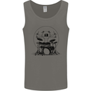 Virtruvian Drummer Funny Drumming Drum Mens Vest Tank Top Charcoal