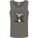 Virtruvian Drummer Funny Drumming Drum Mens Vest Tank Top Charcoal