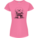 Virtruvian Drummer Funny Drumming Drum Womens Petite Cut T-Shirt Azalea