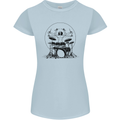 Virtruvian Drummer Funny Drumming Drum Womens Petite Cut T-Shirt Light Blue