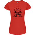 Virtruvian Drummer Funny Drumming Drum Womens Petite Cut T-Shirt Red