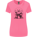 Virtruvian Drummer Funny Drumming Drum Womens Wider Cut T-Shirt Azalea