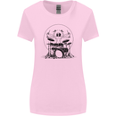 Virtruvian Drummer Funny Drumming Drum Womens Wider Cut T-Shirt Light Pink