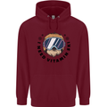 Vitamin Ski Funny Skiing Sloth Childrens Kids Hoodie Maroon