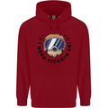 Vitamin Ski Funny Skiing Sloth Childrens Kids Hoodie Red