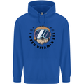 Vitamin Ski Funny Skiing Sloth Childrens Kids Hoodie Royal Blue