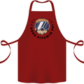 Vitamin Ski Funny Skiing Sloth Cotton Apron 100% Organic Maroon