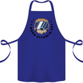 Vitamin Ski Funny Skiing Sloth Cotton Apron 100% Organic Royal Blue