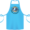 Vitamin Ski Funny Skiing Sloth Cotton Apron 100% Organic Turquoise