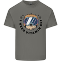 Vitamin Ski Funny Skiing Sloth Kids T-Shirt Childrens Charcoal