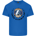 Vitamin Ski Funny Skiing Sloth Kids T-Shirt Childrens Royal Blue