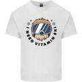 Vitamin Ski Funny Skiing Sloth Kids T-Shirt Childrens White