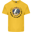 Vitamin Ski Funny Skiing Sloth Kids T-Shirt Childrens Yellow