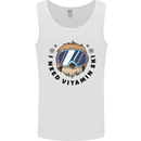 Vitamin Ski Funny Skiing Sloth Mens Vest Tank Top White