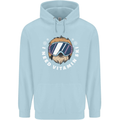 Vitamin Ski Funny Skiing Sloth Winter Sport Childrens Kids Hoodie Light Blue