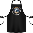 Vitamin Ski Funny Skiing Sloth Winter Sport Cotton Apron 100% Organic Black