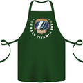 Vitamin Ski Funny Skiing Sloth Winter Sport Cotton Apron 100% Organic Forest Green