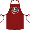 Vitamin Ski Funny Skiing Sloth Winter Sport Cotton Apron 100% Organic Maroon