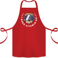 Vitamin Ski Funny Skiing Sloth Winter Sport Cotton Apron 100% Organic Red