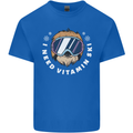 Vitamin Ski Funny Skiing Sloth Winter Sport Kids T-Shirt Childrens Royal Blue