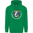 Vitamin Ski Funny Skiing Sloth Winter Sport Mens 80% Cotton Hoodie Irish Green