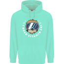 Vitamin Ski Funny Skiing Sloth Winter Sport Mens 80% Cotton Hoodie Peppermint