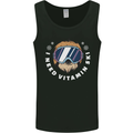 Vitamin Ski Funny Skiing Sloth Winter Sport Mens Vest Tank Top Black