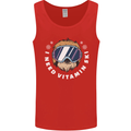Vitamin Ski Funny Skiing Sloth Winter Sport Mens Vest Tank Top Red