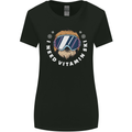 Vitamin Ski Funny Skiing Sloth Winter Sport Womens Wider Cut T-Shirt Black