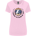 Vitamin Ski Funny Skiing Sloth Womens Wider Cut T-Shirt Light Pink