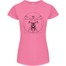 Vitruvian Biker Motorcycle Motorbike Womens Petite Cut T-Shirt Azalea