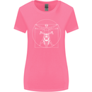 Vitruvian Biker Motorcycle Motorbike Womens Wider Cut T-Shirt Azalea